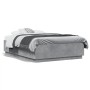 Estructura de cama madera de ingeniería gris hormigón 135x190cm de vidaXL, Camas y somieres - Ref: Foro24-3209740, Precio: 14...