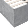 Betongrauer Bettrahmen aus Holzwerkstoff, 90 x 190 cm von vidaXL, Betten und Lattenroste - Ref: Foro24-3209754, Preis: 109,51...