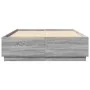 Estructura de cama madera de ingeniería gris Sonoma 120x200 cm de vidaXL, Camas y somieres - Ref: Foro24-3209714, Precio: 143...
