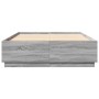 Sonoma gray engineered wood bed frame 120x200 cm by vidaXL, Beds and slatted bases - Ref: Foro24-3209714, Price: 145,32 €, Di...