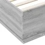 Estructura de cama madera de ingeniería gris Sonoma 120x200 cm de vidaXL, Camas y somieres - Ref: Foro24-3209714, Precio: 143...