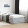 Concrete gray engineered wood bed frame 75x190 cm by vidaXL, Beds and slatted bases - Ref: Foro24-3209761, Price: 105,98 €, D...