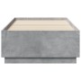 Concrete gray engineered wood bed frame 75x190 cm by vidaXL, Beds and slatted bases - Ref: Foro24-3209761, Price: 107,17 €, D...