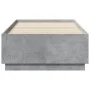 Concrete gray engineered wood bed frame 75x190 cm by vidaXL, Beds and slatted bases - Ref: Foro24-3209761, Price: 105,98 €, D...
