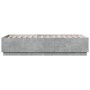 Concrete gray engineered wood bed frame 75x190 cm by vidaXL, Beds and slatted bases - Ref: Foro24-3209761, Price: 107,17 €, D...