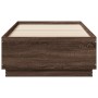 Estructura cama con luces LED madera roble marrón 90x190 cm de vidaXL, Camas y somieres - Ref: Foro24-3209666, Precio: 134,30 €