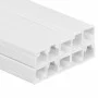 Canaletas para cables PVC 10x10 mm 10 m by vidaXL, Cabling - Ref: Foro24-155908, Price: 8,93 €, Discount: %