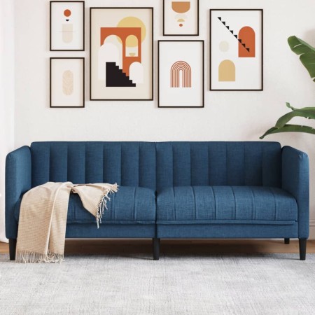 Sofá de 2 plazas tela azul by vidaXL, Sofas - Ref: Foro24-372610, Price: 297,70 €, Discount: %