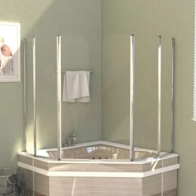 Duschabtrennungen 2 Stk. transparentes gehärtetes Glas 104x130 cm von vidaXL, Duschtüren - Ref: Foro24-146228, Preis: 250,57 ...