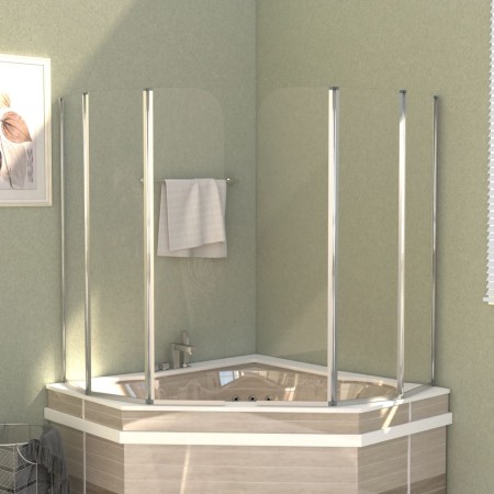 Duschabtrennungen 2 Stk. transparentes gehärtetes Glas 104x130 cm von vidaXL, Duschtüren - Ref: Foro24-146228, Preis: 245,63 ...