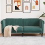 Sofá de 2 plazas terciopelo verde oscuro by vidaXL, Sofas - Ref: Foro24-372577, Price: 252,64 €, Discount: %