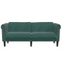 Sofá de 2 plazas terciopelo verde oscuro by vidaXL, Sofas - Ref: Foro24-372577, Price: 252,64 €, Discount: %