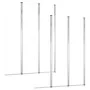 Shower screens 2 units clear tempered glass 104x130 cm by vidaXL, shower doors - Ref: Foro24-146228, Price: 241,26 €, Discoun...