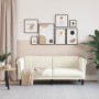 Zweisitzer-Sofa aus cremefarbenem Samt von vidaXL, Sofas - Ref: Foro24-372582, Preis: 272,95 €, Rabatt: %