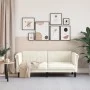 Zweisitzer-Sofa aus cremefarbenem Samt von vidaXL, Sofas - Ref: Foro24-372582, Preis: 269,73 €, Rabatt: %