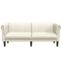 Zweisitzer-Sofa aus cremefarbenem Samt von vidaXL, Sofas - Ref: Foro24-372582, Preis: 272,95 €, Rabatt: %