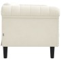 Zweisitzer-Sofa aus cremefarbenem Samt von vidaXL, Sofas - Ref: Foro24-372582, Preis: 272,95 €, Rabatt: %