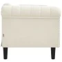 Zweisitzer-Sofa aus cremefarbenem Samt von vidaXL, Sofas - Ref: Foro24-372582, Preis: 269,73 €, Rabatt: %