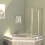 Shower screens 2 units clear tempered glass 104x130 cm by vidaXL, shower doors - Ref: Foro24-146228, Price: 241,26 €, Discoun...