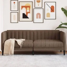 Zweiplätziges Sofa aus braunem Wildleder-Imitat von vidaXL, Sofas - Ref: Foro24-372612, Preis: 266,65 €, Rabatt: %