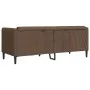 Zweiplätziges Sofa aus braunem Wildleder-Imitat von vidaXL, Sofas - Ref: Foro24-372612, Preis: 266,74 €, Rabatt: %