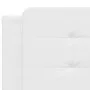 Bed frame with LED lights white PE leather 160x200 cm by vidaXL, Beds and slatted bases - Ref: Foro24-3214118, Price: 225,05 ...