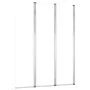 Shower screens 2 units clear tempered glass 104x130 cm by vidaXL, shower doors - Ref: Foro24-146228, Price: 241,26 €, Discoun...