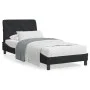 Estructura de cama con cabecero de terciopelo negro 90x190 cm de vidaXL, Camas y somieres - Ref: Foro24-3207895, Precio: 135,...