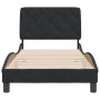 Bed frame with black velvet headboard 90x190 cm by vidaXL, Beds and slatted bases - Ref: Foro24-3207895, Price: 137,11 €, Dis...