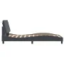 Dark gray velvet bed frame with headboard 100x200 cm by vidaXL, Beds and slatted bases - Ref: Foro24-3207906, Price: 157,54 €...