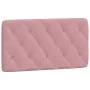 Pink velvet bed frame with headboard 100x200 cm by vidaXL, Beds and slatted bases - Ref: Foro24-3207910, Price: 170,40 €, Dis...