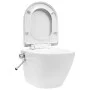 Spülrandloses Wand-WC mit weißer Keramik-Bidetfunktion von vidaXL, Badezimmer - Ref: Foro24-145781, Preis: 228,65 €, Rabatt: %