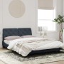 Dark gray velvet bed frame with headboard 120x200 cm by vidaXL, Beds and slatted bases - Ref: Foro24-3207912, Price: 166,79 €...