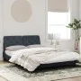 Dark gray velvet bed frame with headboard 120x200 cm by vidaXL, Beds and slatted bases - Ref: Foro24-3207912, Price: 174,46 €...