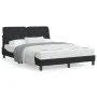 Bettrahmen mit schwarzem Samtkopfteil 140x190 cm von vidaXL, Betten und Lattenroste - Ref: Foro24-3207919, Preis: 195,19 €, R...