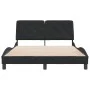 Bettrahmen mit schwarzem Samtkopfteil 140x190 cm von vidaXL, Betten und Lattenroste - Ref: Foro24-3207919, Preis: 195,19 €, R...