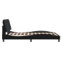 Estructura de cama con cabecero de terciopelo negro 140x190 cm de vidaXL, Camas y somieres - Ref: Foro24-3207919, Precio: 193...
