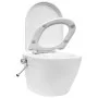 Spülrandloses Wand-WC mit weißer Keramik-Bidetfunktion von vidaXL, Badezimmer - Ref: Foro24-145781, Preis: 228,65 €, Rabatt: %