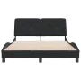 Estructura de cama con cabecero de terciopelo negro 140x200 cm de vidaXL, Camas y somieres - Ref: Foro24-3207925, Precio: 192...