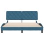 Estructura de cama con cabecero terciopelo azul 160x200 cm de vidaXL, Camas y somieres - Ref: Foro24-3207933, Precio: 258,07 ...