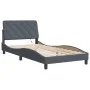 Estructura cama con luces LED terciopelo gris oscuro 100x200 cm de vidaXL, Camas y somieres - Ref: Foro24-3213838, Precio: 16...