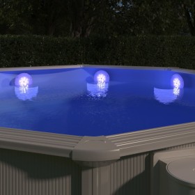 Lámpara LED sumergible flotante piscina con mando multicolor