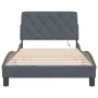 Estructura cama con luces LED terciopelo gris oscuro 100x200 cm de vidaXL, Camas y somieres - Ref: Foro24-3213838, Precio: 16...