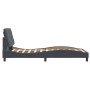 Dark gray velvet bed frame with LED lights 100x200 cm by vidaXL, Beds and slatted bases - Ref: Foro24-3213838, Price: 155,91 ...
