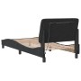 Estructura de cama con luces LED terciopelo negro 90x200 cm de vidaXL, Camas y somieres - Ref: Foro24-3213833, Precio: 166,44...