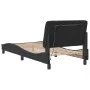 Estructura de cama con luces LED terciopelo negro 90x200 cm de vidaXL, Camas y somieres - Ref: Foro24-3213833, Precio: 149,98...