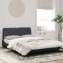 Estructura de cama luces LED terciopelo gris oscuro 140x190 cm de vidaXL, Camas y somieres - Ref: Foro24-3213850, Precio: 200...