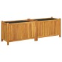 Blumenkasten mit massiver Akazienholzverkleidung 153x38,5x50 cm von vidaXL, Töpfe und Pflanzgefäße - Ref: Foro24-366442, Prei...