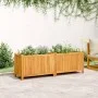 Jardinera con forro madera maciza de acacia 153x38,5x50 cm by vidaXL, Pots and planters - Ref: Foro24-366442, Price: 158,93 €...