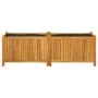 Jardinera con forro madera maciza de acacia 153x38,5x50 cm by vidaXL, Pots and planters - Ref: Foro24-366442, Price: 158,93 €...